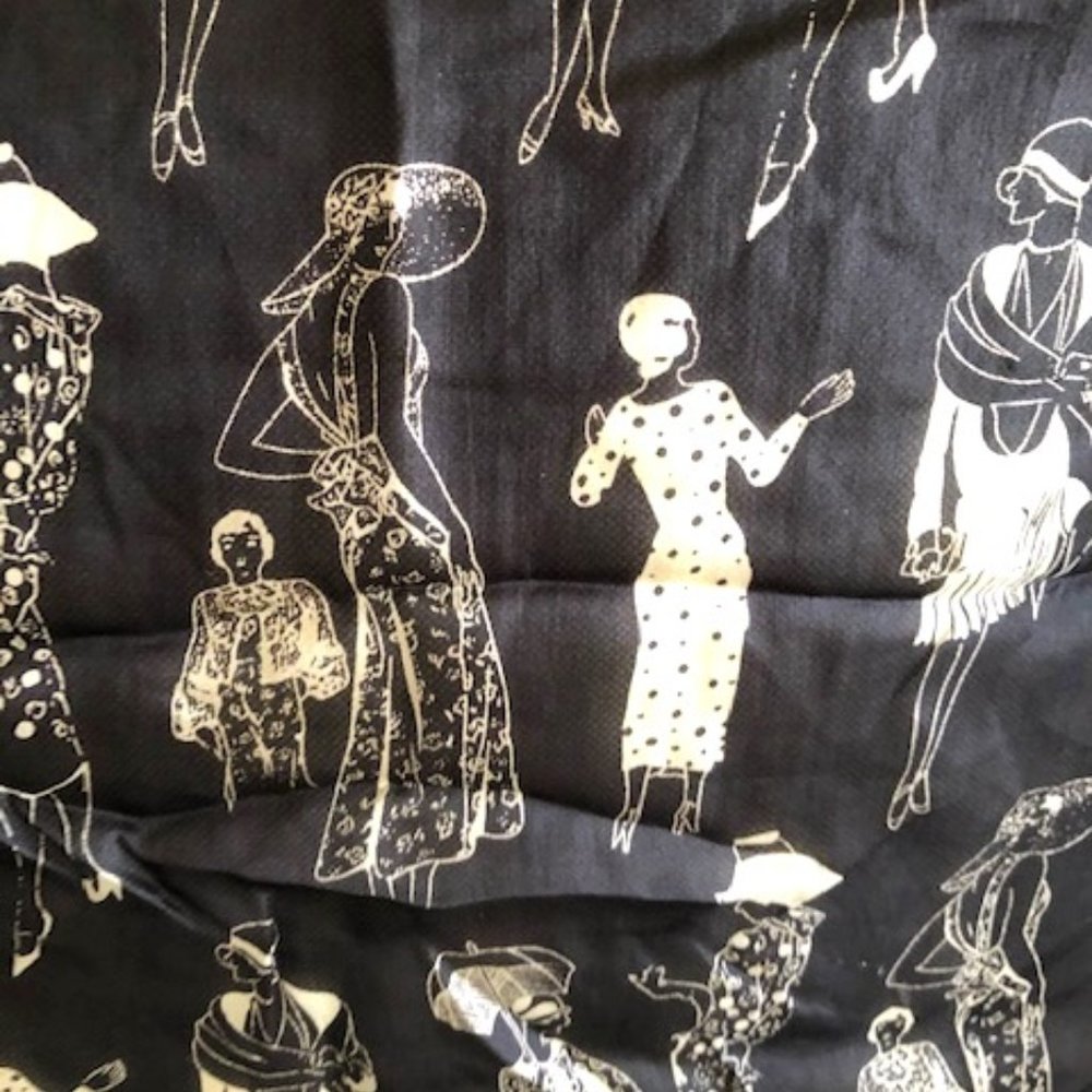 Vintage Pattern Fabric from France